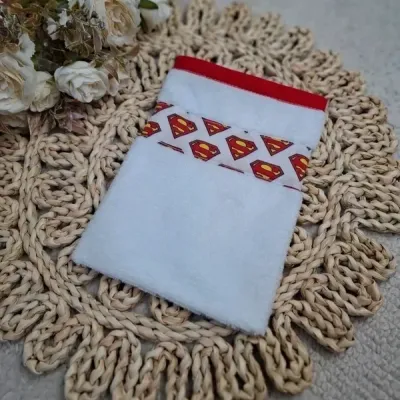 Gant de toilette en bambou motif superman